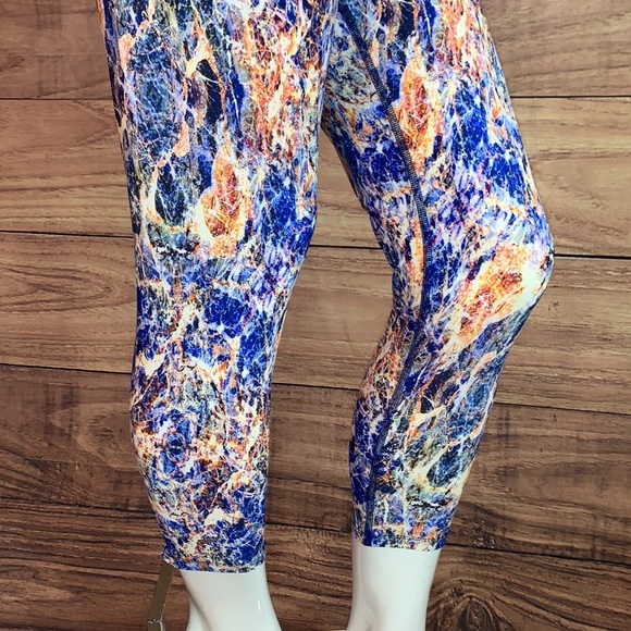 FUSED HAWAII HANDMADE LELE LEGGING WORKOUT BOTTOMS MIGHTY OCEAN WATER PANT SZ XL - Picture 6 of 13